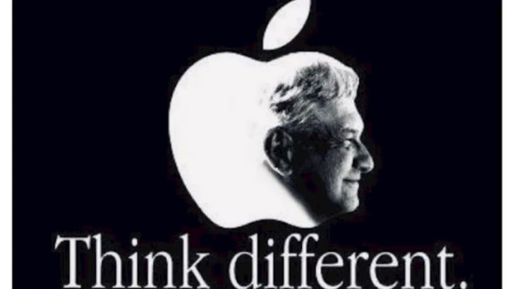 Los usuarios de redes acusan de “plagio” a Morena por usar logotipo de Apple