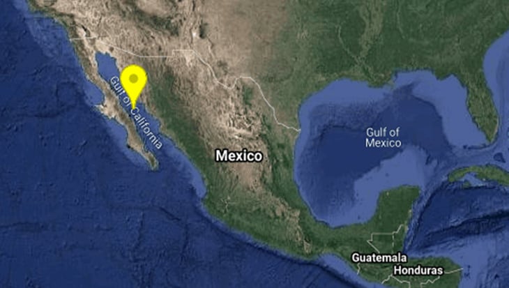 Se registra sismo de magnitud 5.5 en Guaymas, Sonora