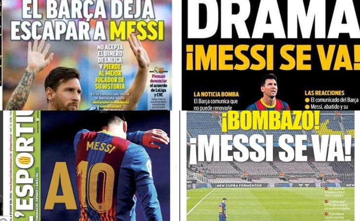 La salida de Messi acapara las portadas a nivel mundial