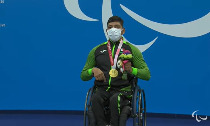El mexicano Jesús Hernández, campeón paralímpico de natación en Tokio 2020