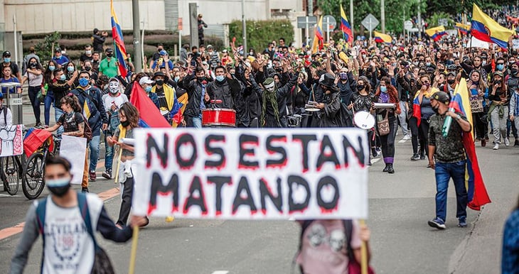 Colombianos denuncian en Madrid las desapariciones y la impunidad en su país