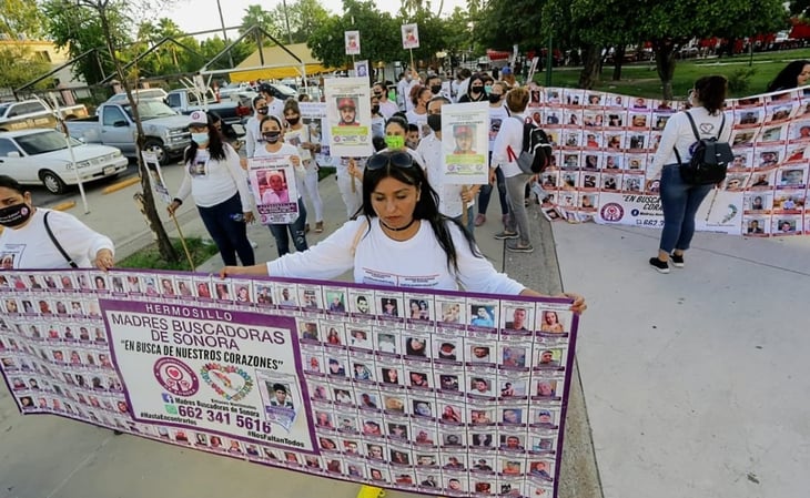 Madres Buscadoras de Sonora marchan por sus hijos desaparecidos