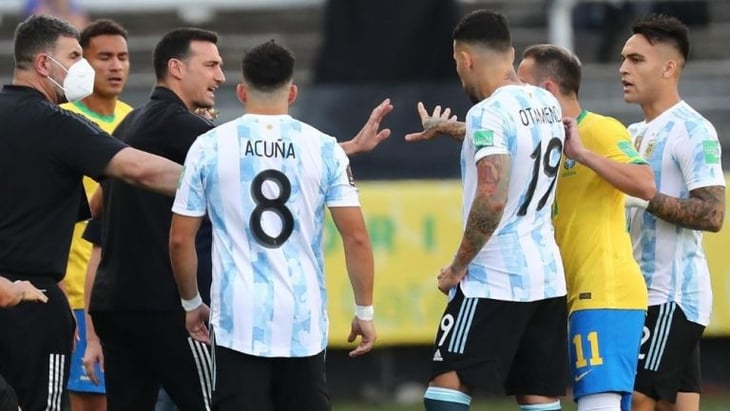 Suspenden partido Argentina-Brasil