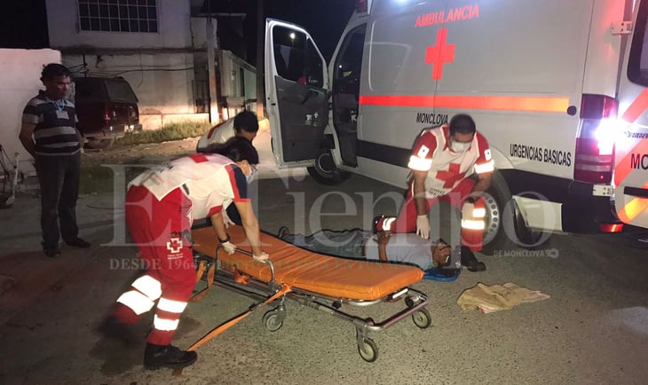 Un hombre terminó herido de la cabeza en Monclova