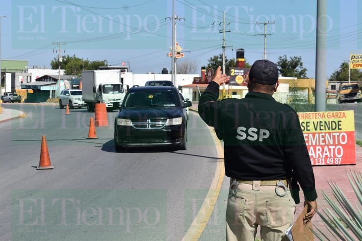 La Policía Civil de Coahuila mantiene filtros por placas vencidas en Monclova