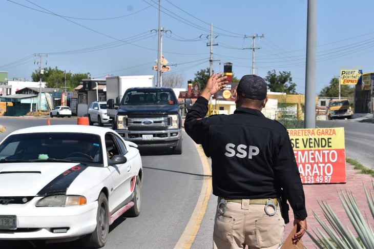 Policía Civil Coahuila mantiene filtros por placas en Monclova 