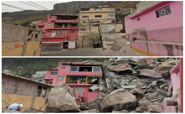 Cerro del Chiquihuite. El antes y el después del derrumbe