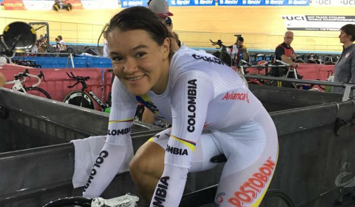 Colombiana Martha Bayona gana su tercer oro en la Copa de Naciones de pista