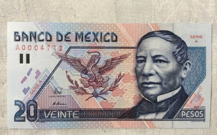 ¿Lo guardaste? Este billete de 20 pesos con Benito Juárez se vende hasta en 90 mil en internet