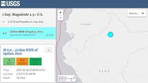 Un sismo de magnitud 4.6 sacude la Amazonía peruana, sin causar daños