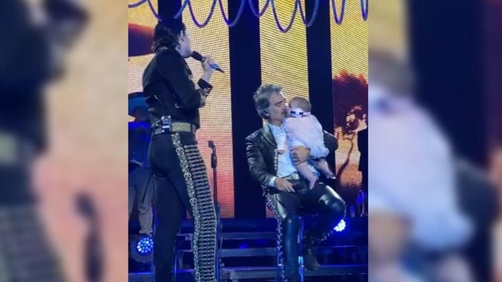Alejandro Fernández sube a su nieta al escenario en concierto