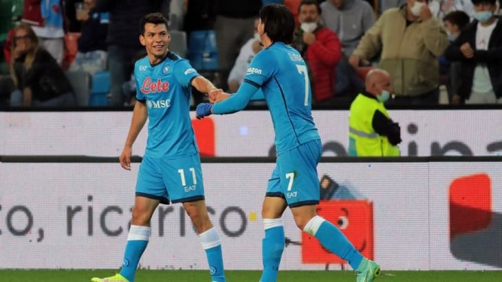 Napoli fue superior y golea al Udinese