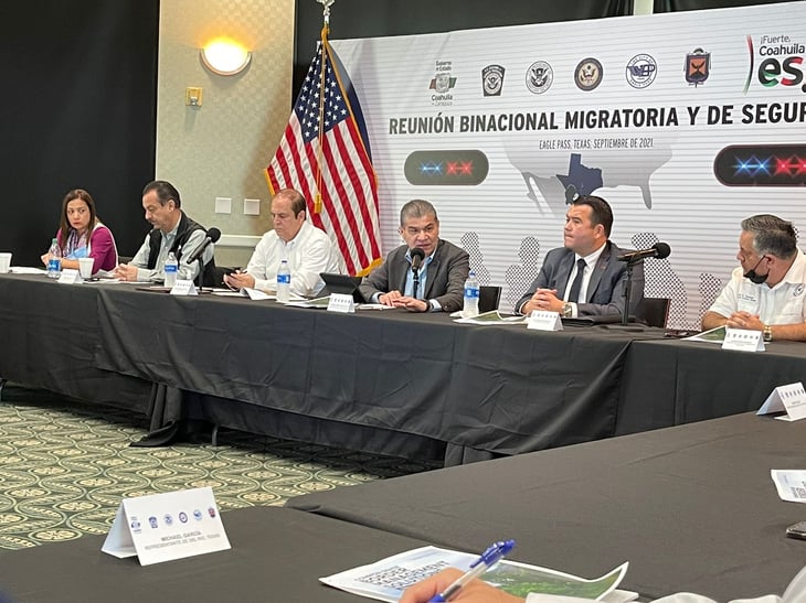 El gobierno de Coahuila y Texas acuerdan mesa operativa para tratar tema migratorio