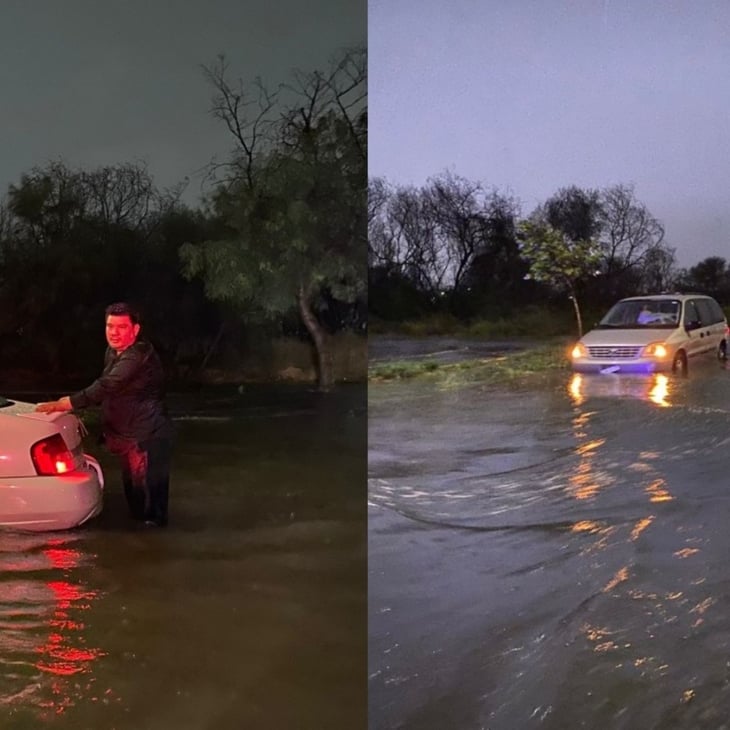 Fuerte tormenta ocasionó fuertes daños a vehículos en Nuevo León