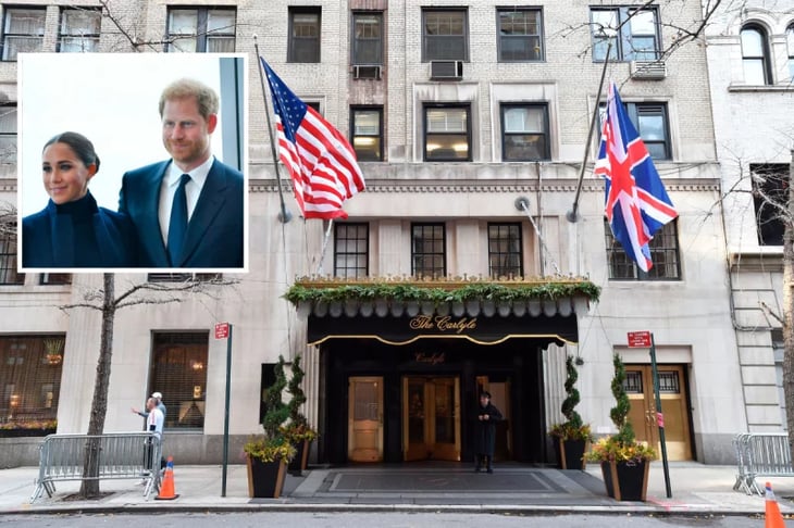 Harry y Megan eligen el hotel favorito de Lady Di en Nueva York
