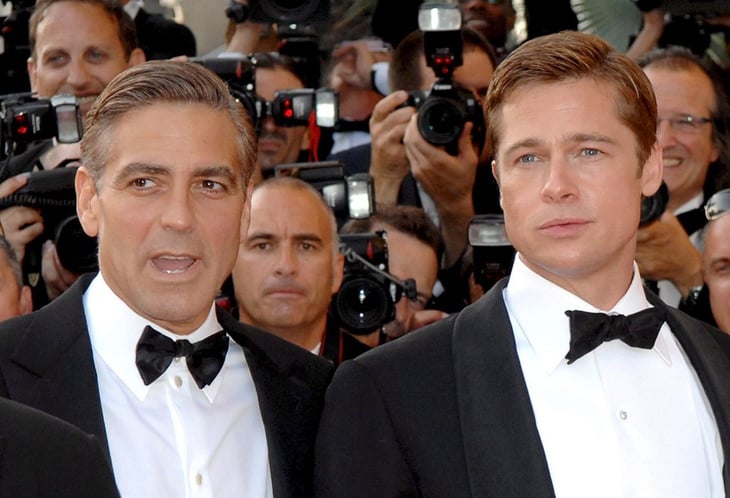 Brad Pitt y George Clooney, juntos en pantalla de nuevo