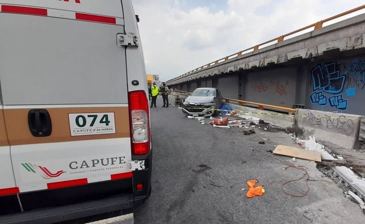 Vehículo arrolla a 5 trabajadores de obras en la México-Puebla