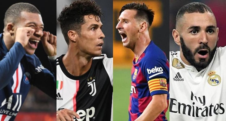 Benzema, Mbappé, Messi y Ronaldo entre los nominados al Balón de Oro