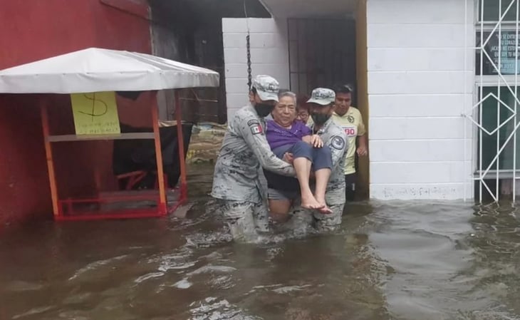 Lluvias dejan al menos cuatro municipios afectados en Veracruz