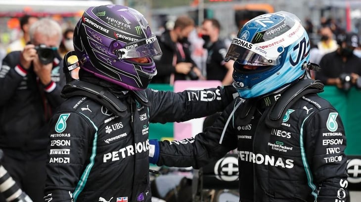 Checo Pérez consigue podio en el Gran Premio de Turquía; Valtteri Bottas quedó primero