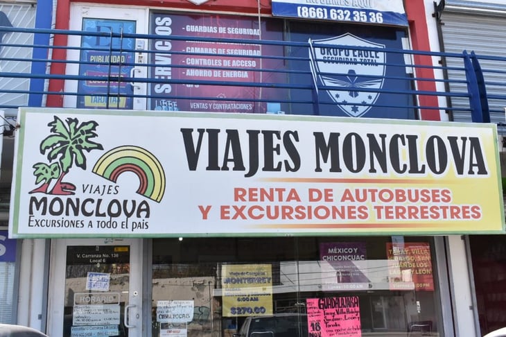 Las agencias de viajes turísticos reportan caída de ventas en Monclova 