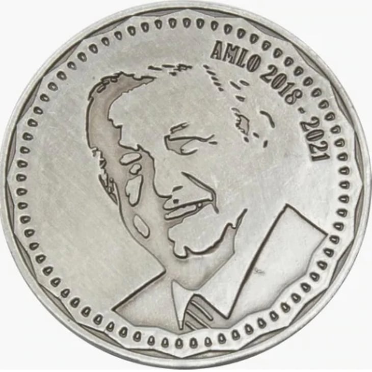 El presidente AMLO ya tiene moneda con su imagen