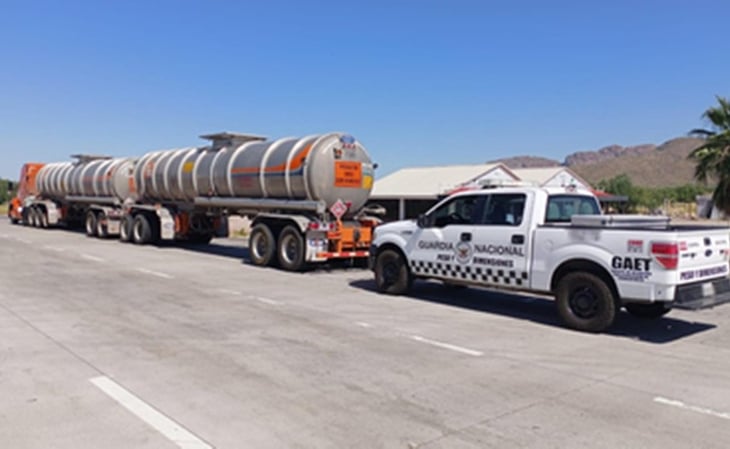 Guardia Nacional recupera 60 mil litros de gasolina en Sonora