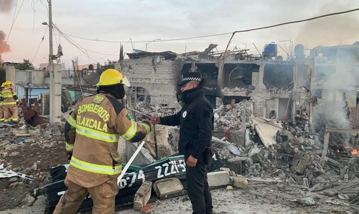 GN apoya en zona afectada por explosión de ducto en Puebla