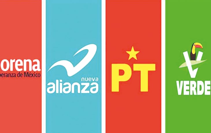 Morena, PVEM, PT y Nueva Alianza van juntos en 6 estados el próximo año