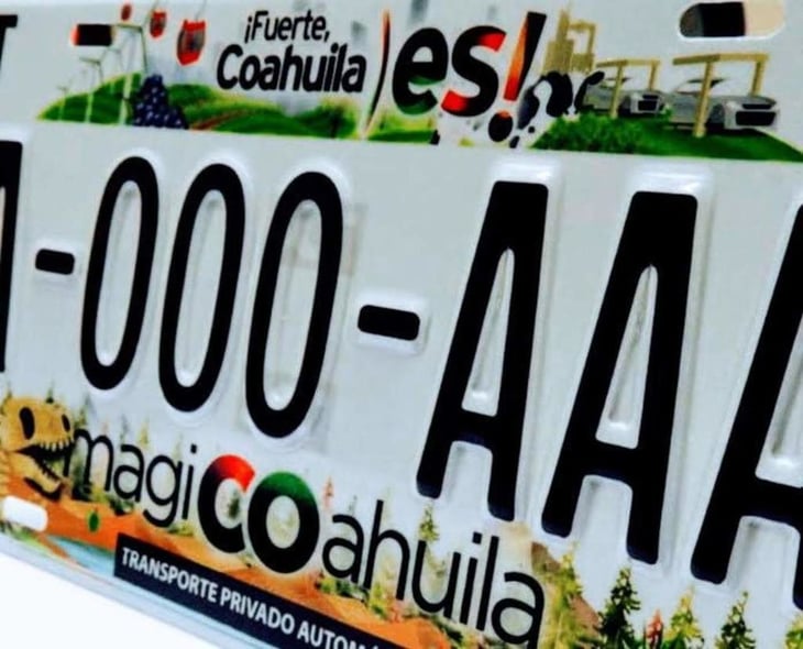 MARS: Por seguridad, nuevas placas en Coahuila contarán con nueva tecnología