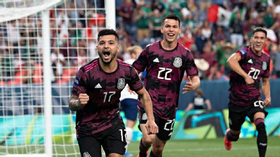 Tridente estelar de México solo suma un gol ante Estados Unidos