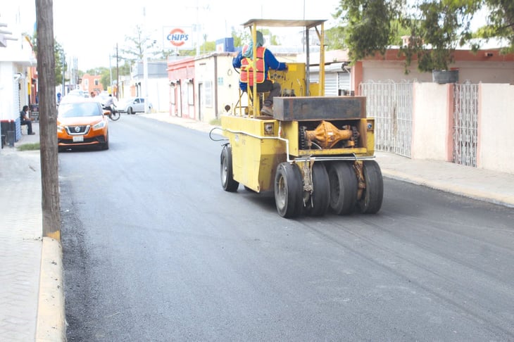 Trabajos de pavimento continúan en la zona centro de San Buenaventura