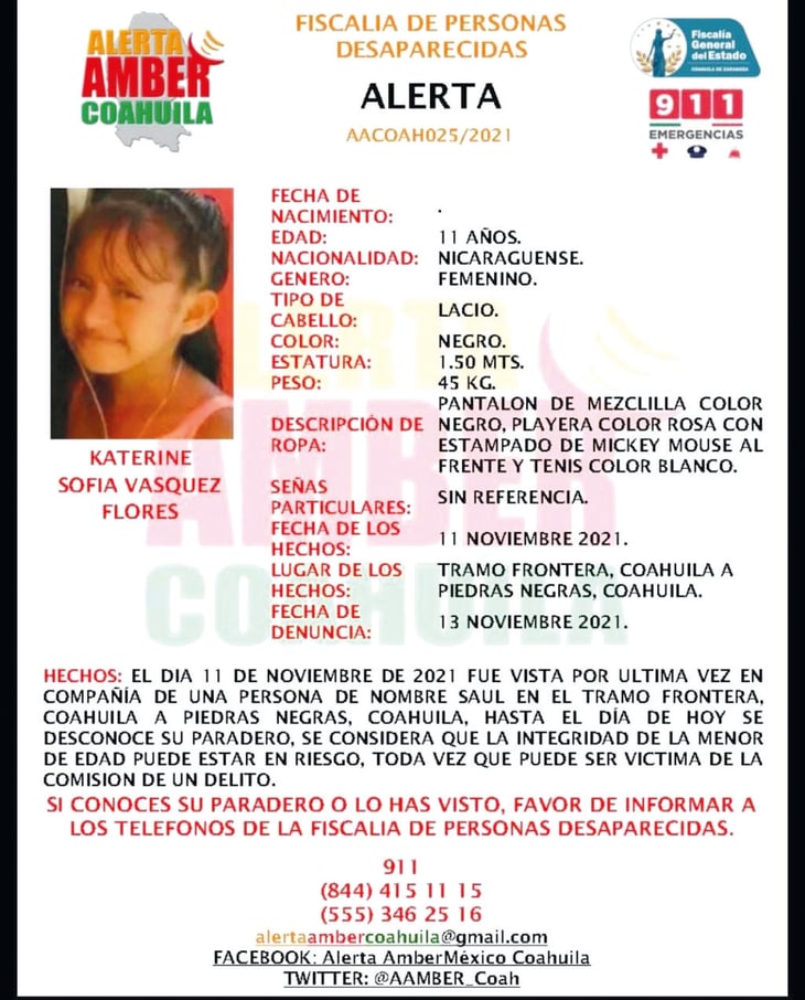 Una niña migrante desaparece en Frontera