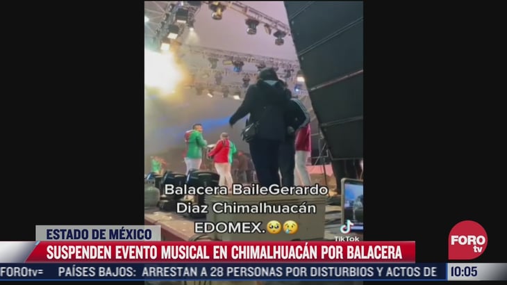 Suspenden evento musical por balacera en Chimalhuacán