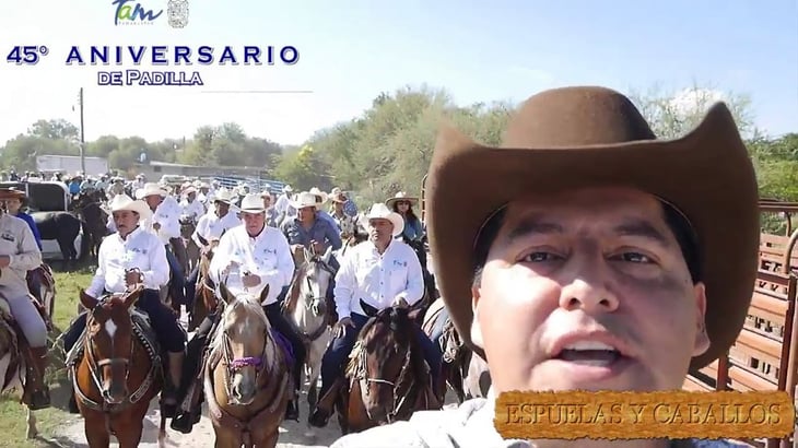 Realizan cabalgata masiva en Padilla, Tamaulipas