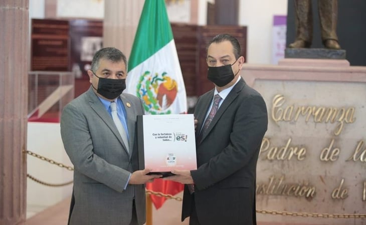 Riquelme Solís envía su cuarto informe de gobierno al Congreso de Coahuila
