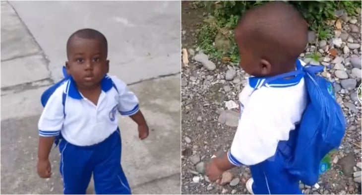 VIDEO: Niño colombiano cautiva a usuarios de TikTok por 'caminar como hombre'