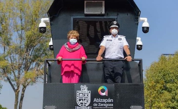 Se desploma torreta de seguridad recién inaugurada en Atizapán de Zaragoza