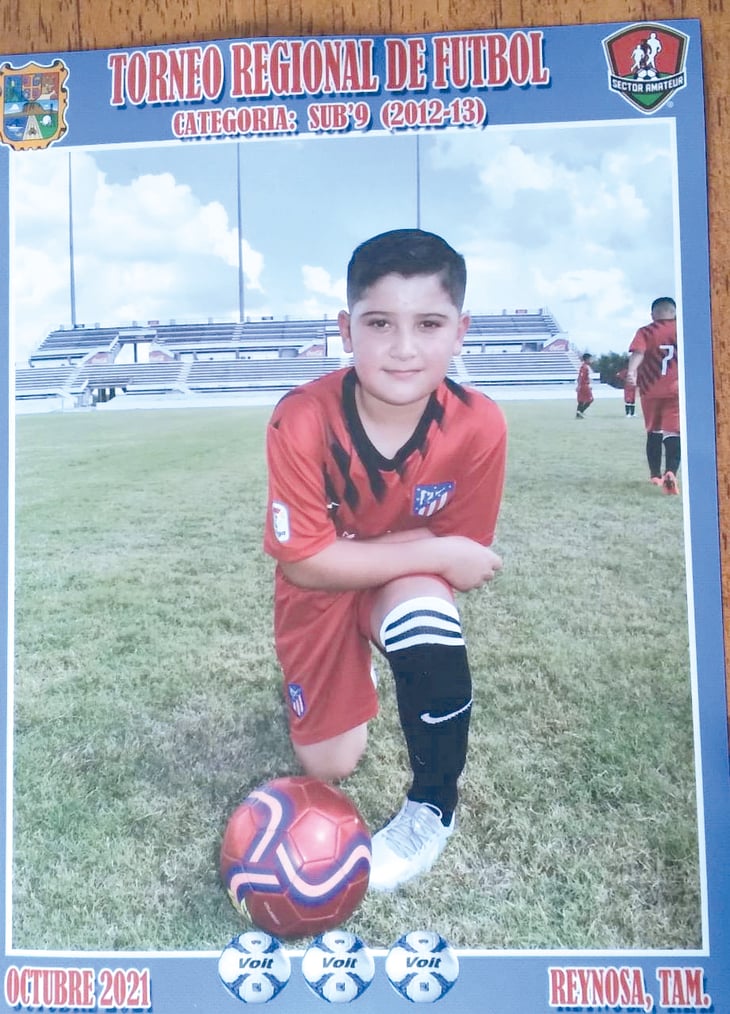 Niño futbolista de San Buena destaca a nivel nacional en Reynosa