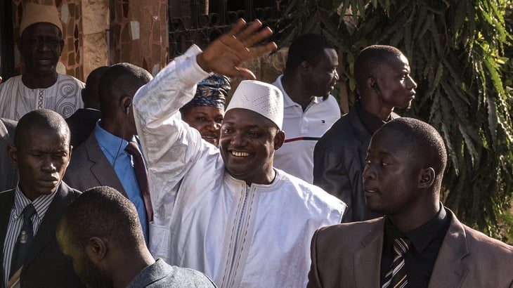 Adama Barrow ganó las elecciones para ser reelegido como presidente de Gambia