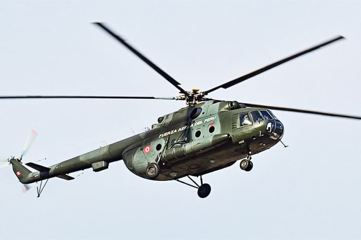 Un helicóptero militar se estrella en Perú y mueren sus cinco tripulantes