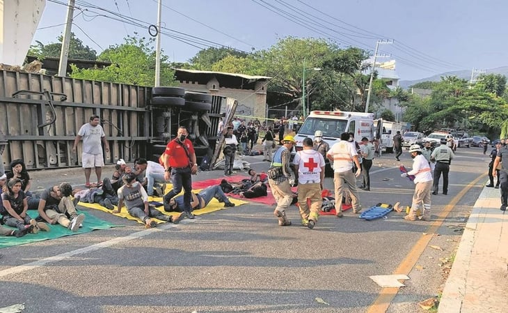 Exceso de velocidad, causa del accidente de migrantes en Chiapas