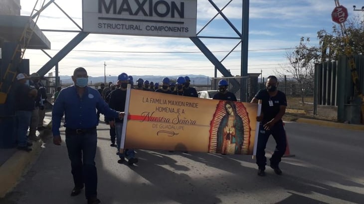 Los trabajadores de Maxion Inmagusa honran a la Virgen de Guadalupe
