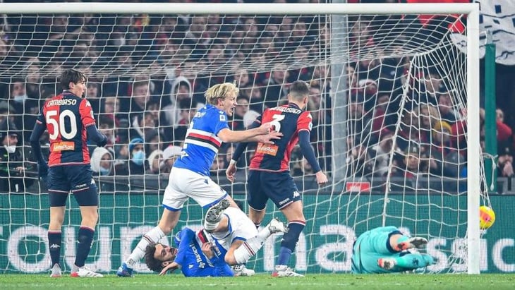Sampdoria derrota  al Genoa por 3-1