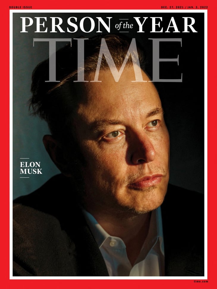 La revista Time nombra a Elon Musk COMO la persona del año 2021 
