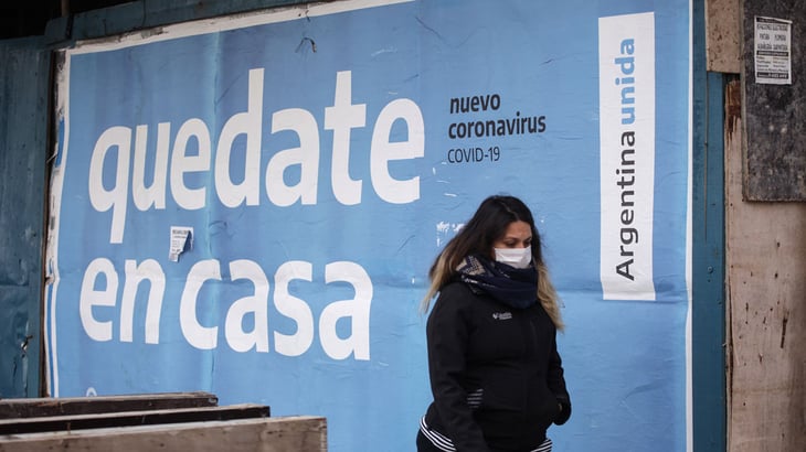 Argentina suma 5.648 casos de COVID-19 y otras 18 muertes por la COVID-19