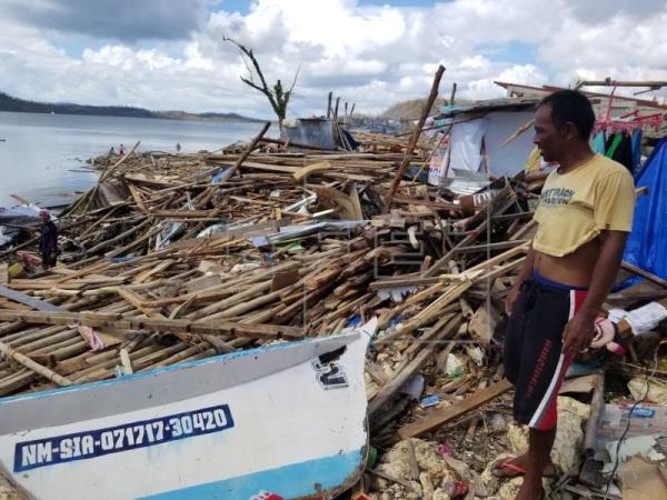 Al menos 208 muertos por el tifón Rai en Filipinas, según la Policía