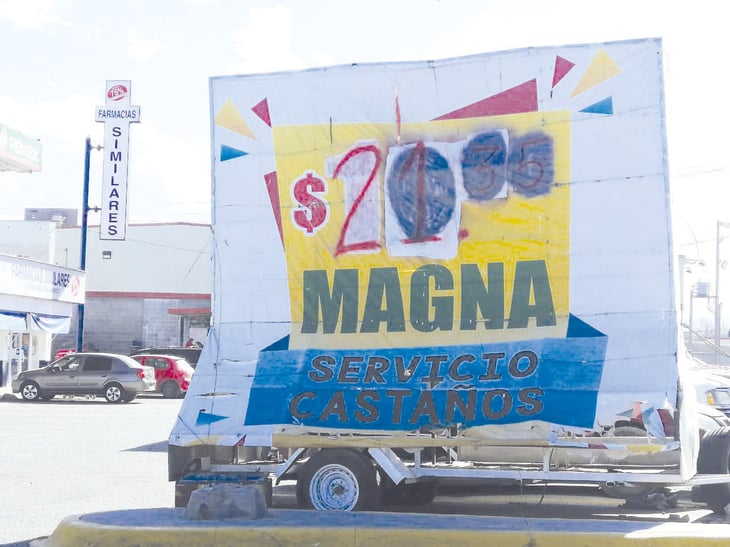 Una nueva manera de anunciar el precio de la gasolina en Castaños