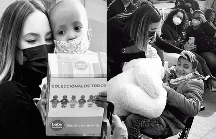 VIDEO: Belinda regala tratamientos de quimioterapia y juguetes a niños con cáncer