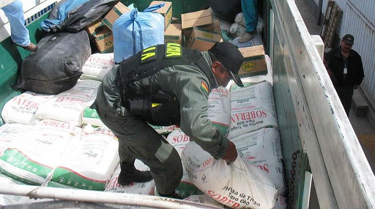 La Aduana boliviana decomisó 89.8 millones de dólares en contrabando en 2021